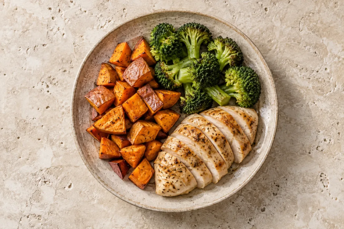Tofu & cooked greens with quinoa — serving suggestion
