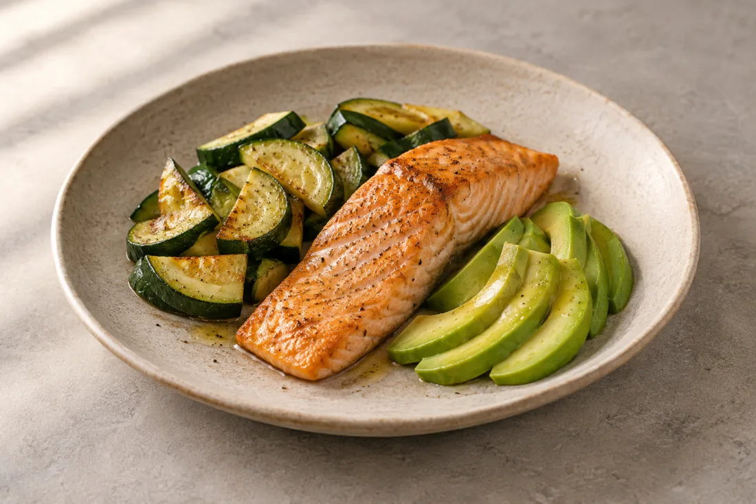 Turkey & cooked greens — serving suggestion